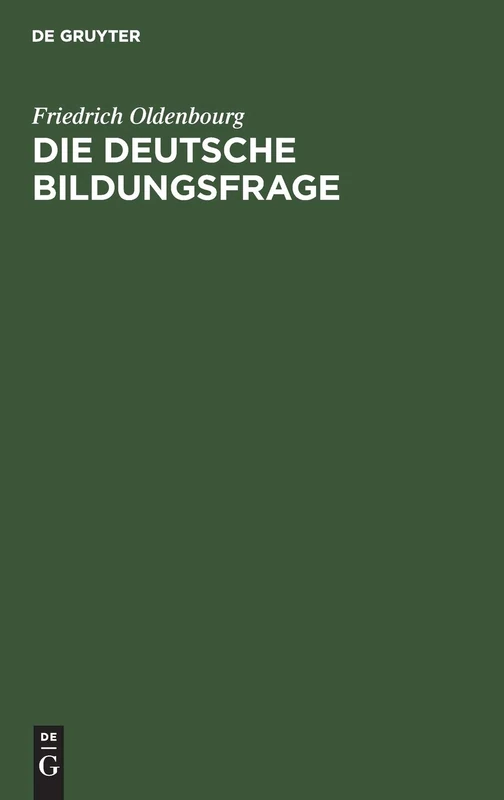 Die deutsche Bildungsfrage