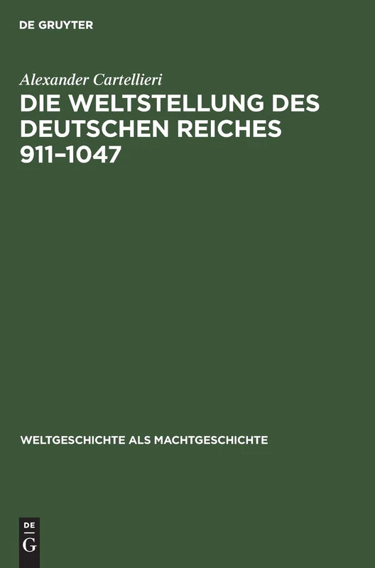 De Gruyter Oldenbourg - Die Weltstellung Des Deutschen Reiches