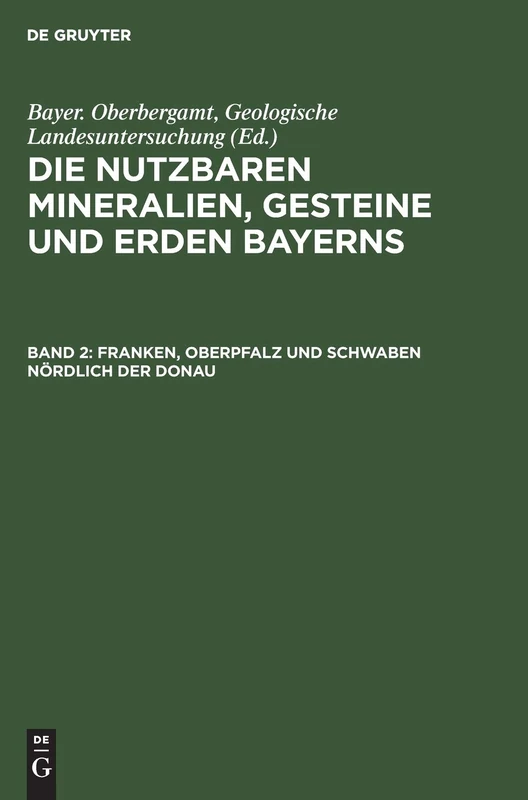 De Gruyter Oldenbourg - Franken, Oberpfalz Und Schwaben Book