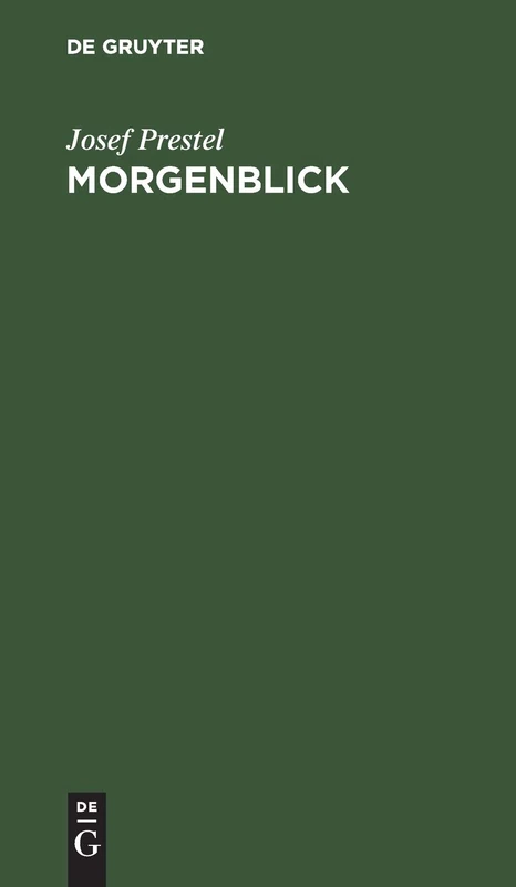 Morgenblick: Erlebnisse Der Ersten Kinderzeit - Image 1