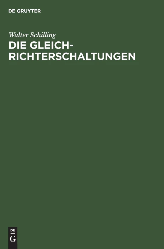 De Gruyter Oldenbourg - Die Gleichrichterschaltungen Book