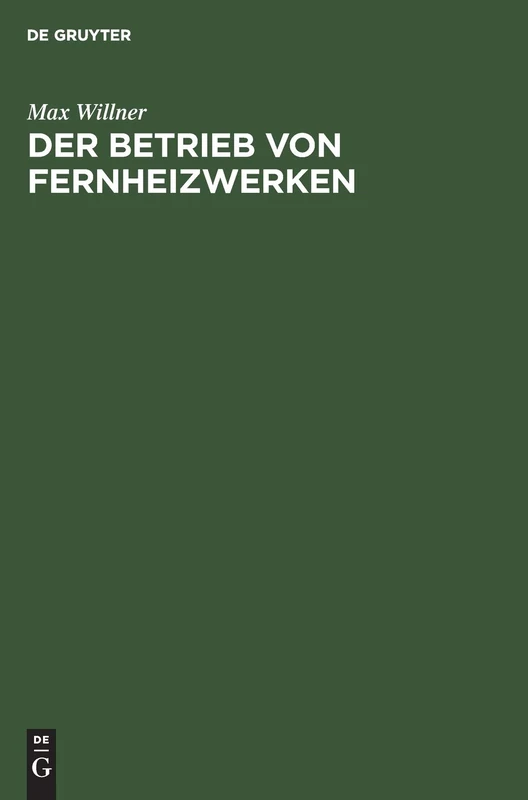 Der Betrieb von Fernheizwerken - Image 1