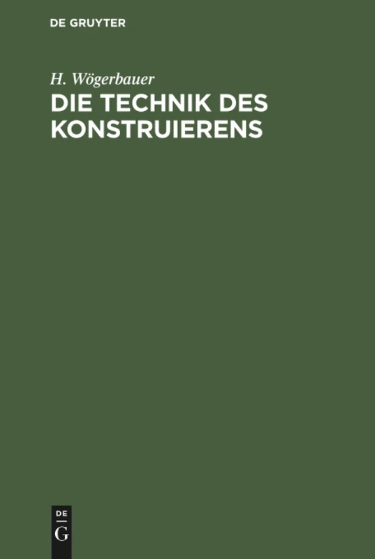 Die Technik des Konstruierens