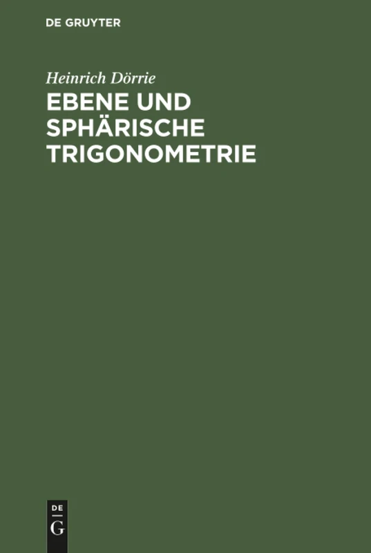 Ebene und sphärische Trigonometrie
