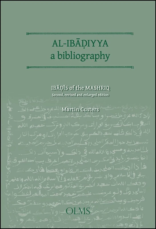 Al-Ibadiyya: A Bibliography - Georg Olms Verlag Book - Image 1
