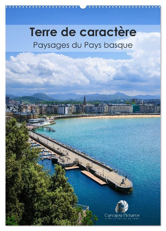 Terre de caractère - Paysages du Pays basque (Calendrier mural 2026 DIN A2 horizontal), CALVENDO calendrier mensuel: Un voyage visuel à travers la ... océan sauvage et villages authentiques. - Image 1