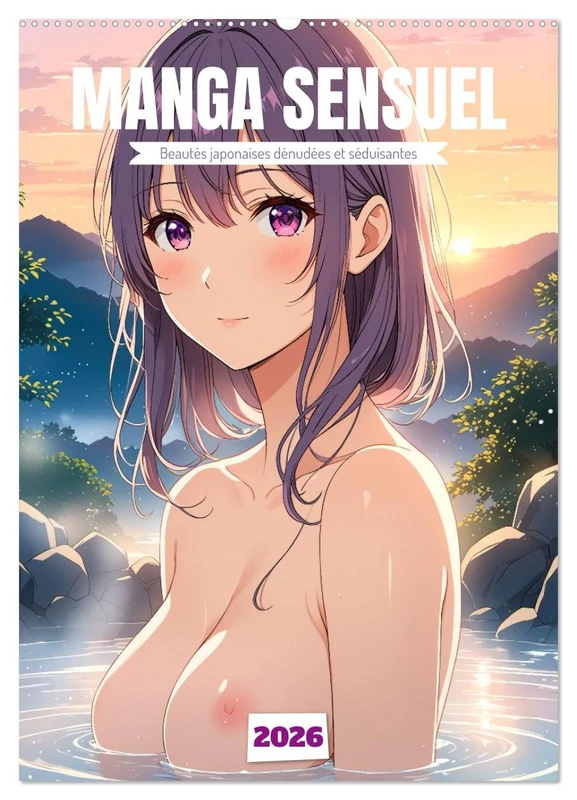 MANGA SENSUEL - Beautés japonaises dénudées et séduisantes (Calendrier mural 2026 DIN A2 horizontal), CALVENDO calendrier mensuel: Beautés japonaises ... pour amateurs d'art et passionnés d'anime