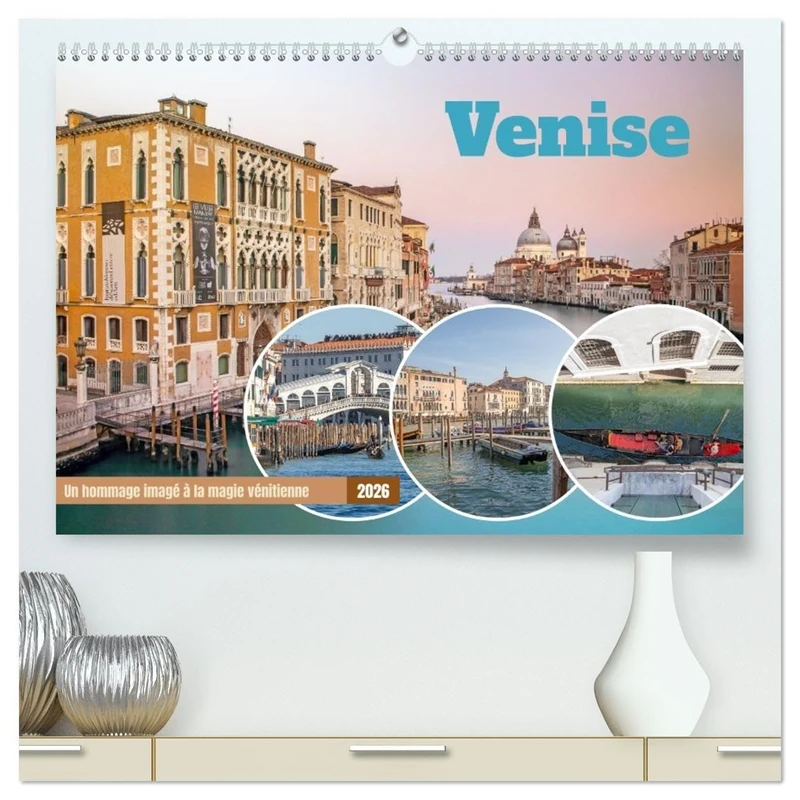 Venise - Un hommage imagé à la magie vénitienne (Calendrier mural 2026 DIN A2 vertical) calendrier de bureau: Découvrez chaque mois des photographies ... capturent la beauté intemporelle de Venise.