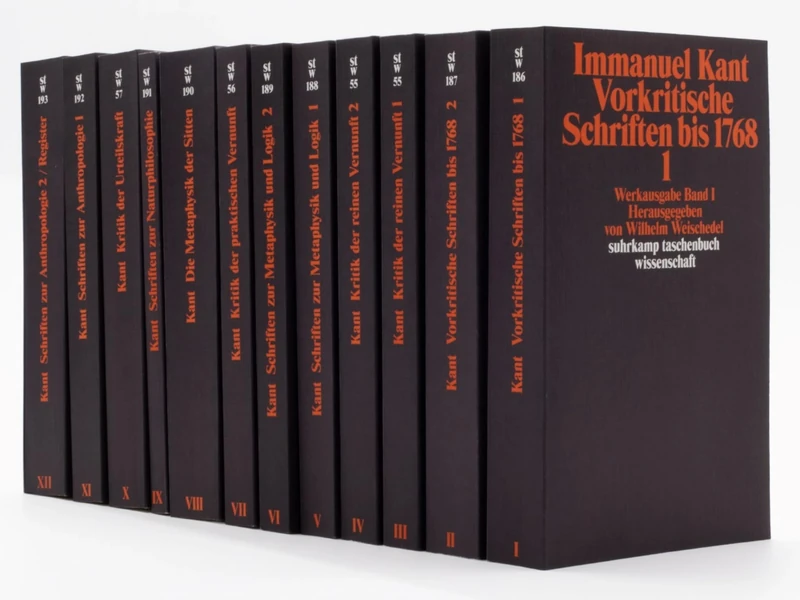 Werkausgabe. Herausgegeben von Wilhelm Weischedel. 12 Bände: Gesamte Werkausgabe