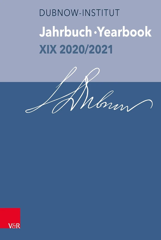 Jahrbuch des Dubnow-Instituts /Dubnow Institute Yearbook XIX 2020/2021 (Fahrbuch Des Simon-dubnow-instituts / Simon Dubnow Institute Yearbook, 19) - Image 1