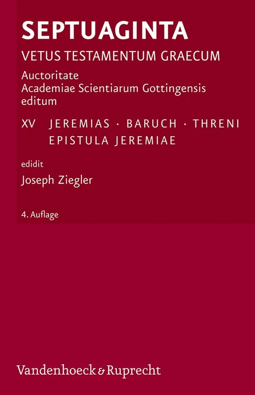Vandenhoeck & Ruprecht Septuaginta Band 15 - Bible Studies - Image 1