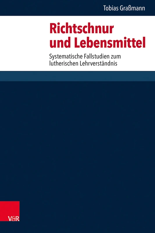 Richtschnur Und Lebensmittel - Vandenhoeck & Ruprecht Book - Image 1