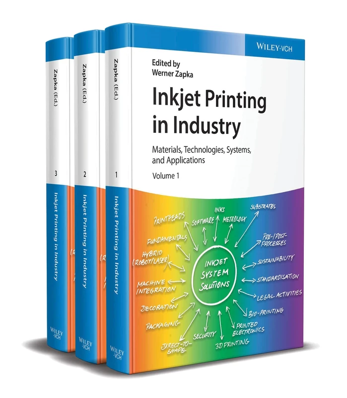 Inkjet Printing in Industry: Materials, Technologies, Systems, and Applications, 3 Volumes - Image 1