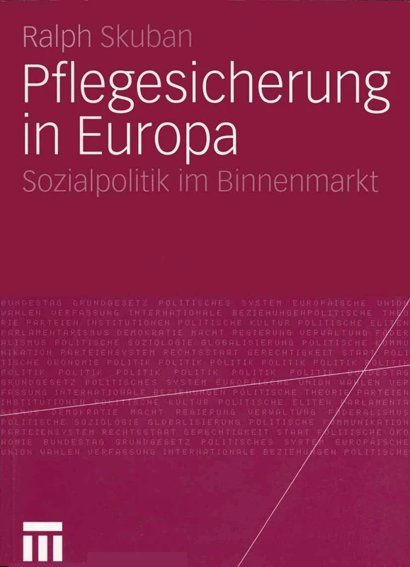 Pflegesicherung in Europa: Sozialpolitik im Binnenmarkt