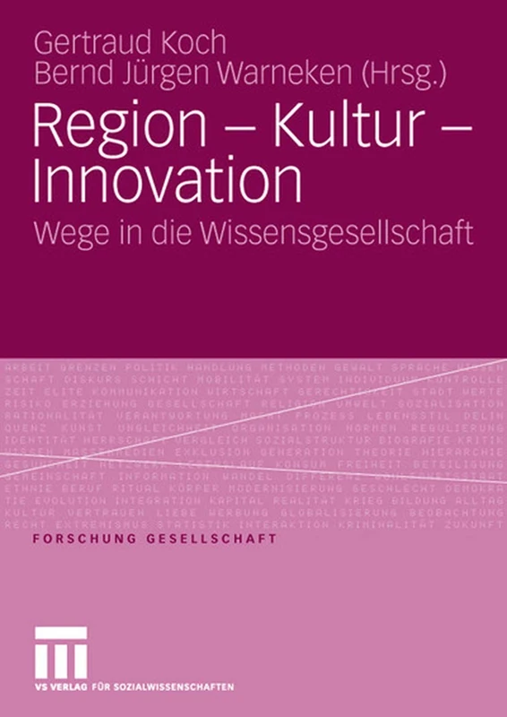 Region - Kultur - Innovation: Wege in die Wissensgesellschaft (Forschung Gesellschaft)