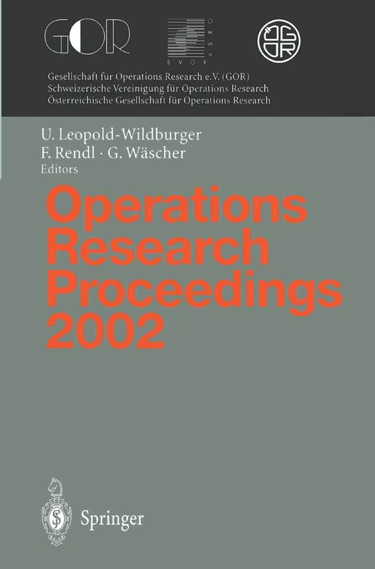 Springer Operations Research Proceedings 2002 - SOR 2002