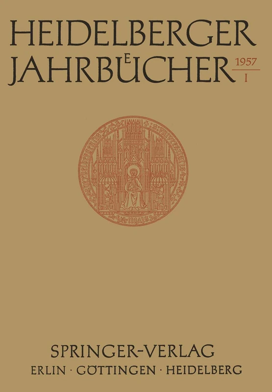 Heidelberger Jahrbücher: 1 - Image 1