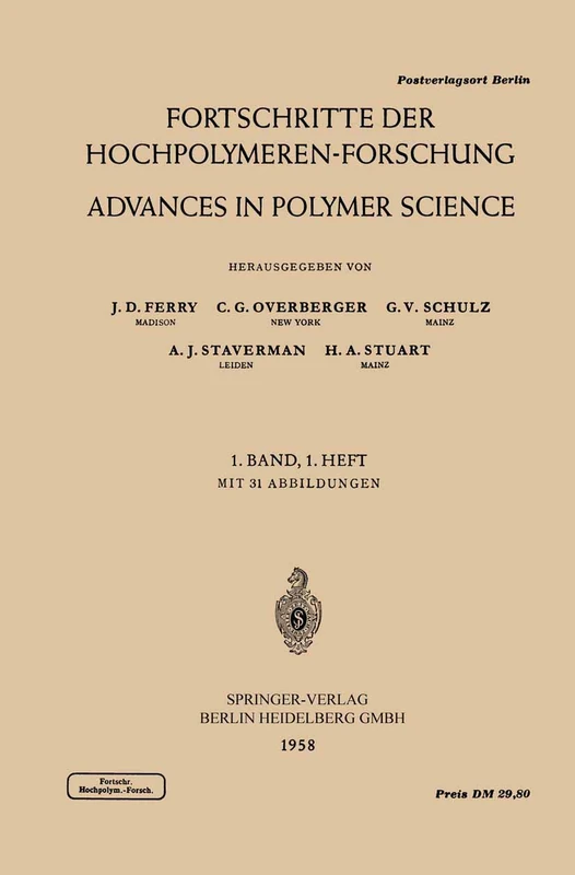 Fortschritte der Hochpolymeren-Forschung / Advances in Polymer Science: 1/1