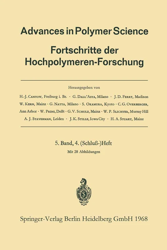 Advances in Polymer Science: Fortschritte der Hochpolymeren-Forschung: 5/4
