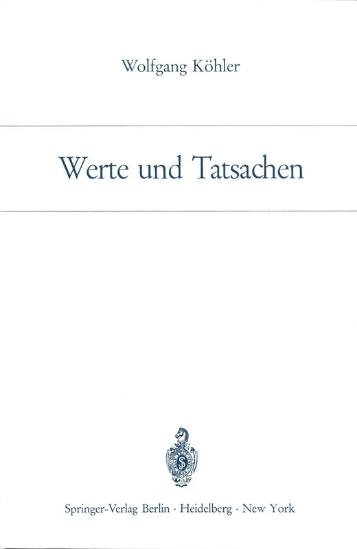 Werte und Tatsachen