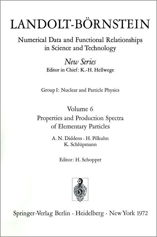 Landolt-Bornstein: Numerical Data and Functional Relationships in Science and Technology