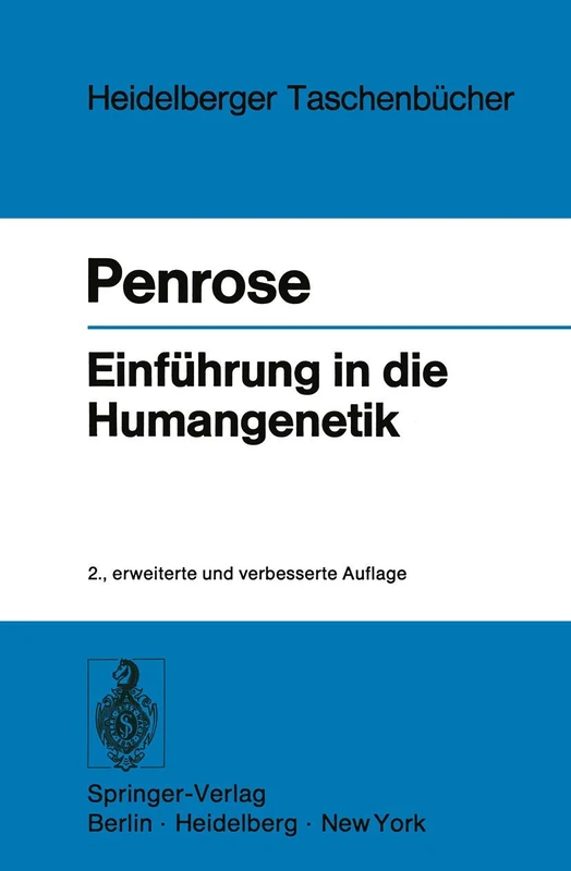 Einführung in die Humangenetik: 4 (Heidelberger Taschenbücher, 4)