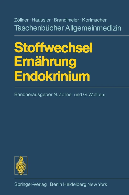 Stoffwechsel Ernährung Endokrinium (Taschenbücher Allgemeinmedizin)