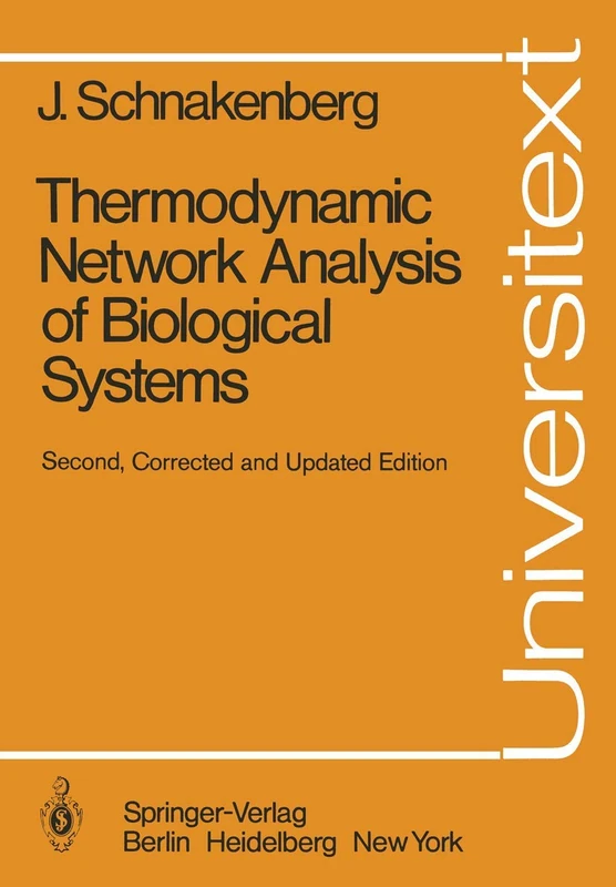Thermodynamic Network Analysis of Biological Systems (Universitext) - Image 1