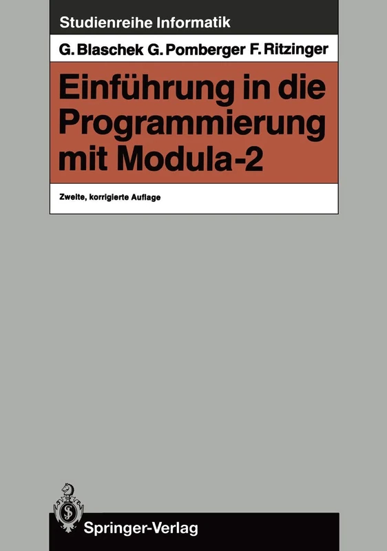 Einführung in die Programmierung mit MODULA-2.