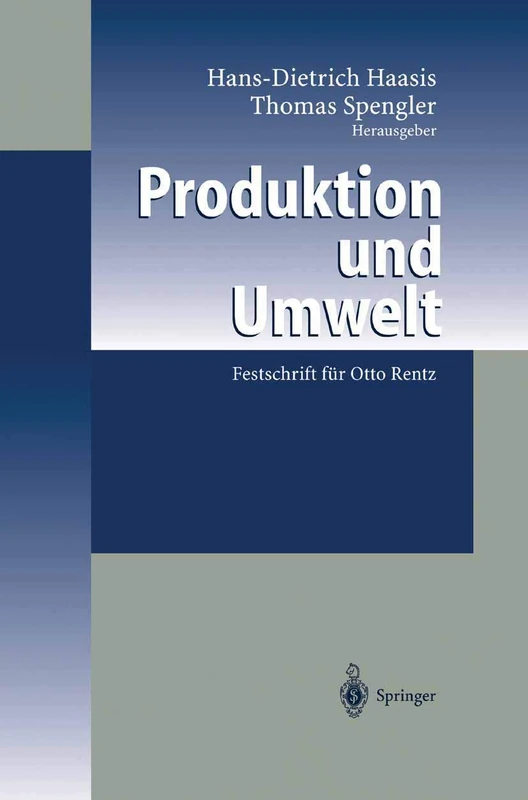 Produktion und Umwelt: Festschrift für Otto Rentz - Image 1