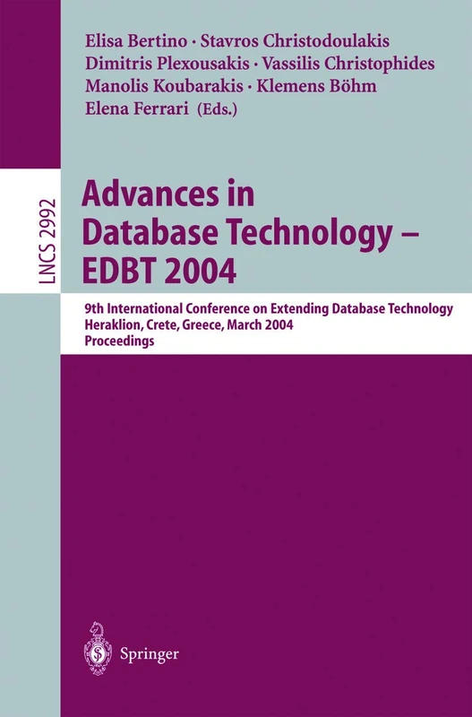 Springer Advances in Database Technology - EDBT 2004 Book