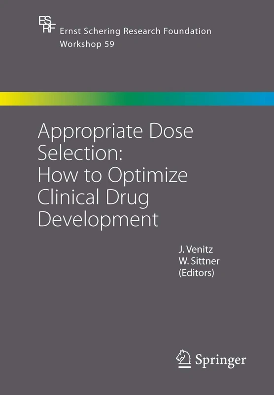 Springer Appropriate Dose Selection - Drug Development Book