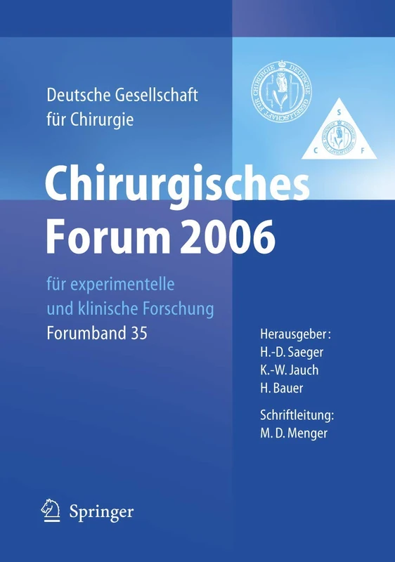 Springer Chirurgisches Forum 2006 - Surgical Research Book