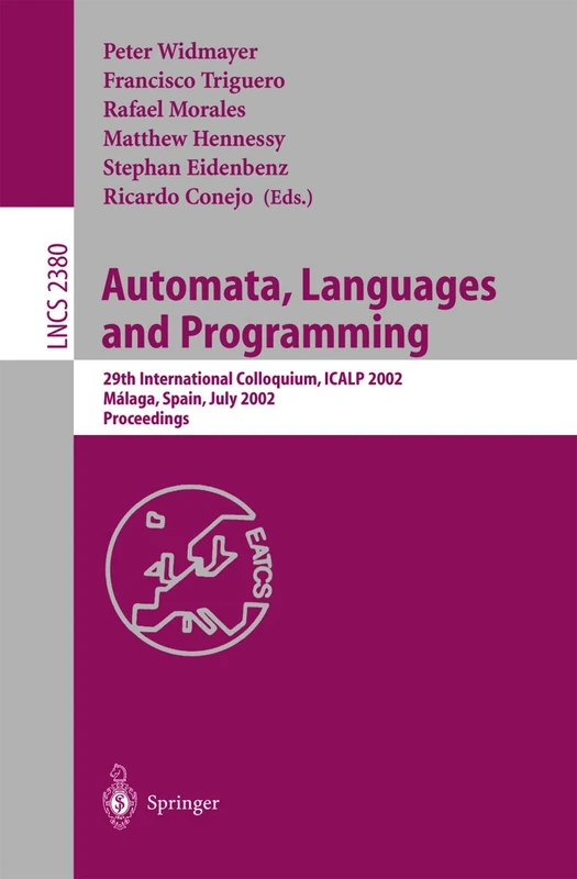 Springer Automata, Languages and Programming ICALP 2002