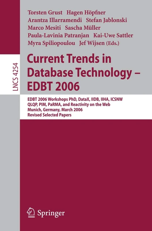 Springer EDBT 2006 - Current Trends in Database Technology