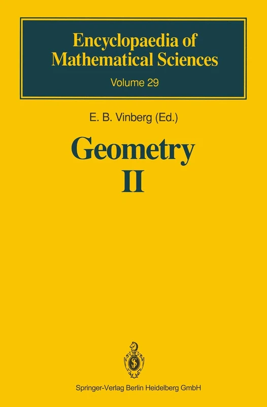 Geometry II: Spaces of Constant Curvature: 29 (Encyclopaedia of Mathematical Sciences, 29)