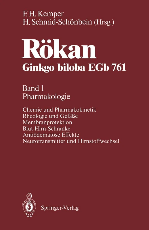 Rökan Ginkgo biloba EGb 761: Band 1: Pharmakologie - Image 1