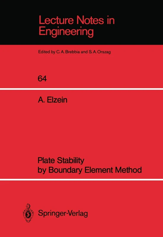 Plate Stability by Boundary Element Method: 64 (Lecture Notes in Engineering, 64) - Image 1