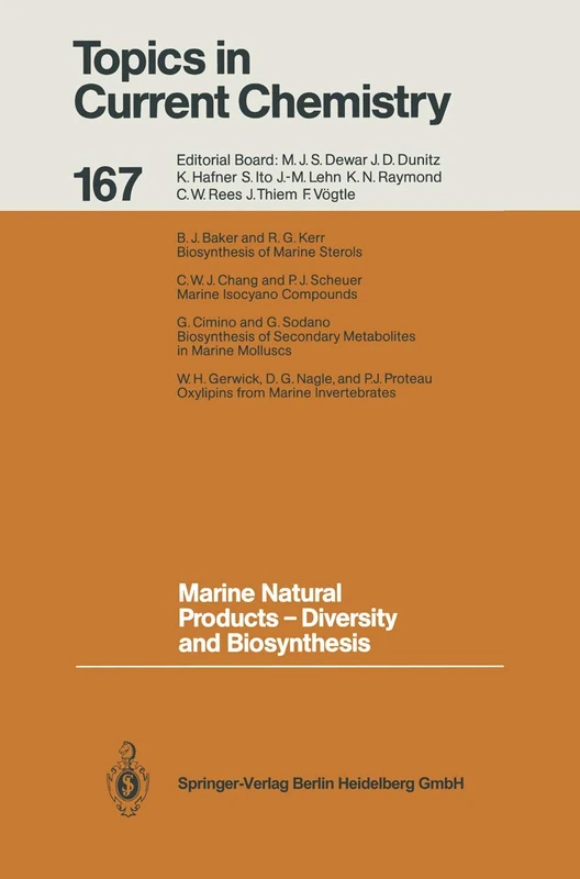 Marine Natural Products ― Diversity and Biosynthesis: 167 (Topics in Current Chemistry, 167)