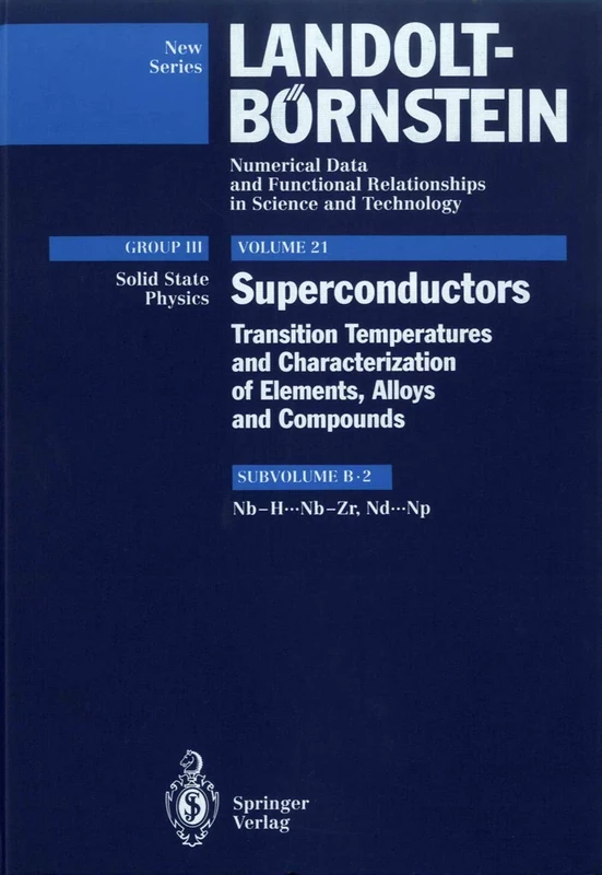 Landolt-Bornstein: Group III: Solid State Physics