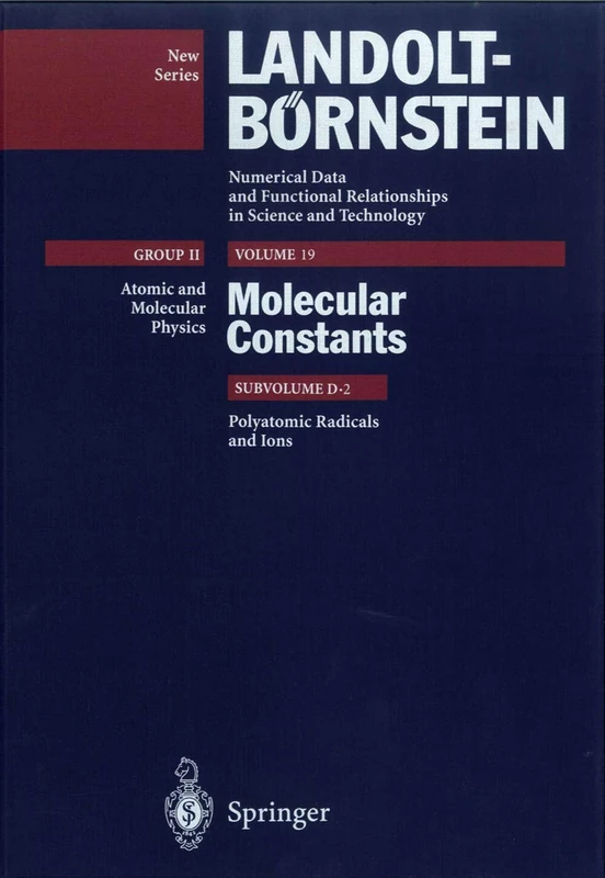 Landolt-Bornstein: Group II: Atomic and Molecular Physics