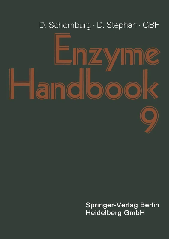 Enzyme Handbook 9: Class 1.1: Oxidoreductases (Enzyme Handbook (See S794))