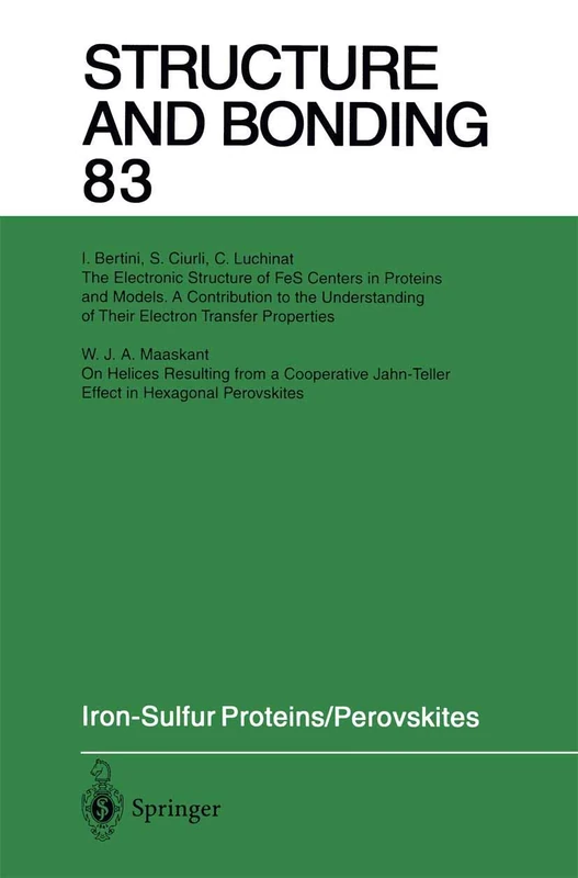 Iron-Sulfur Proteins Perovskites: 83 (Structure and Bonding, 83)