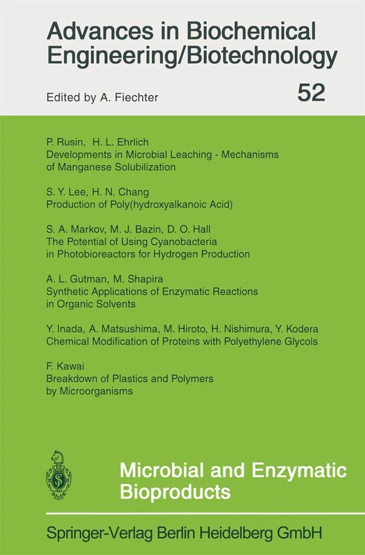 Microbial and Enzymatic Bioproducts: 52 (Advances in Biochemical Engineering/Biotechnology, 52)