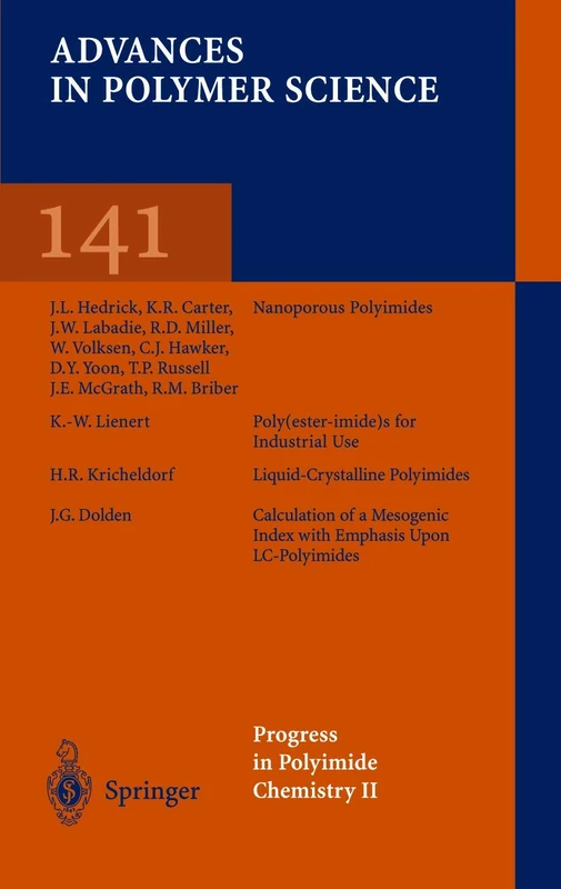 Progress in Polyimide Chemistry II: 141 (Advances in Polymer Science, 141)