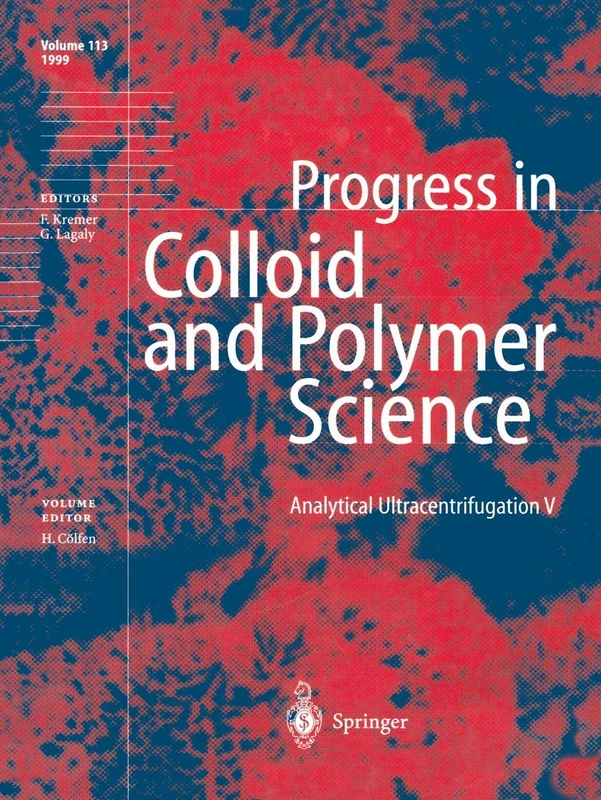 Analytical Ultracentrifugation V: 113 (Progress in Colloid and Polymer Science, 113)