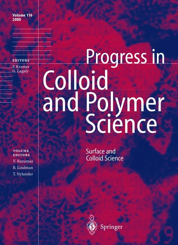 Surface and Colloid Science: 116 (Progress in Colloid and Polymer Science, 116)