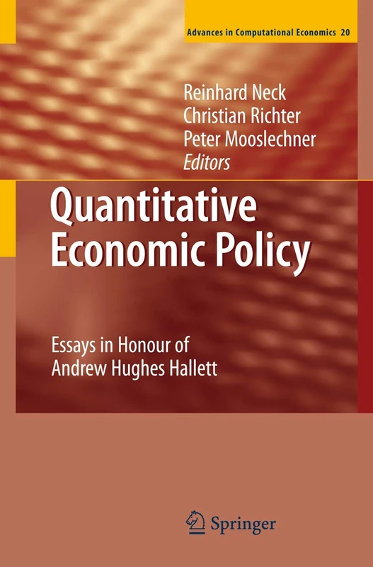 Springer Quantitative Economic Policy - Advances in Comp Econ 20 - Image 1
