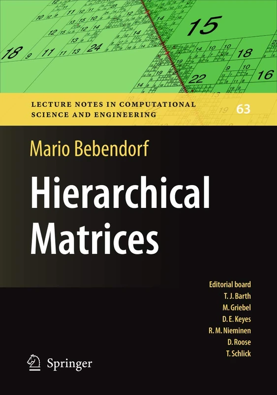 Hierarchical Matrices: A Means to Efficiently Solve Elliptic Boundary Value Problems: 63 (Lecture Notes in Computational Science and Engineering, 63)