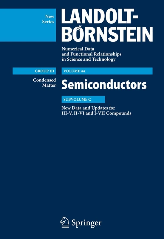 Springer Landolt-Bornstein 44C - Semiconductor Data Updates